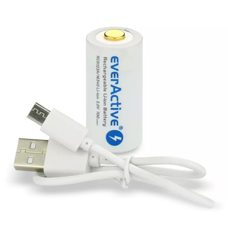 Batteria ricaricabile everActive EV16340 700mAh 3V con funzione di ricarica Micro-USB