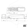 Batteria Green Cell EBIKEGCF03 48V 14500mAh agli ioni di litio nera