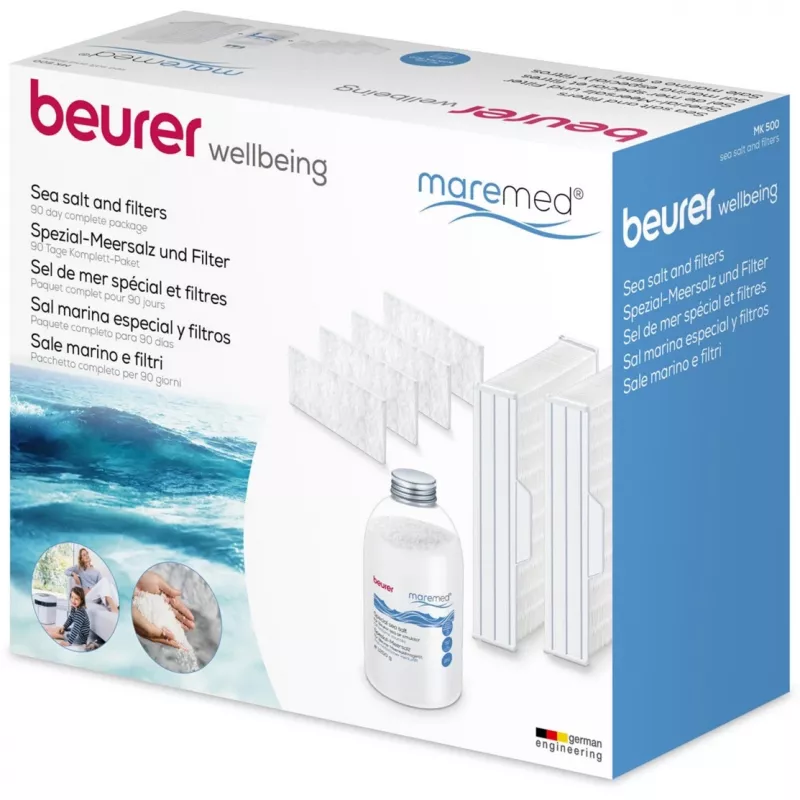 Beurer maremed MK 500 set filtro combinato e sale marino
