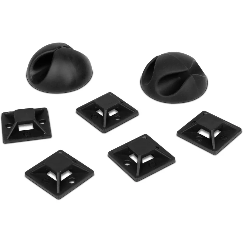 Organizer per cavi OfficePal, gestione cavi nero, 136 pezzi