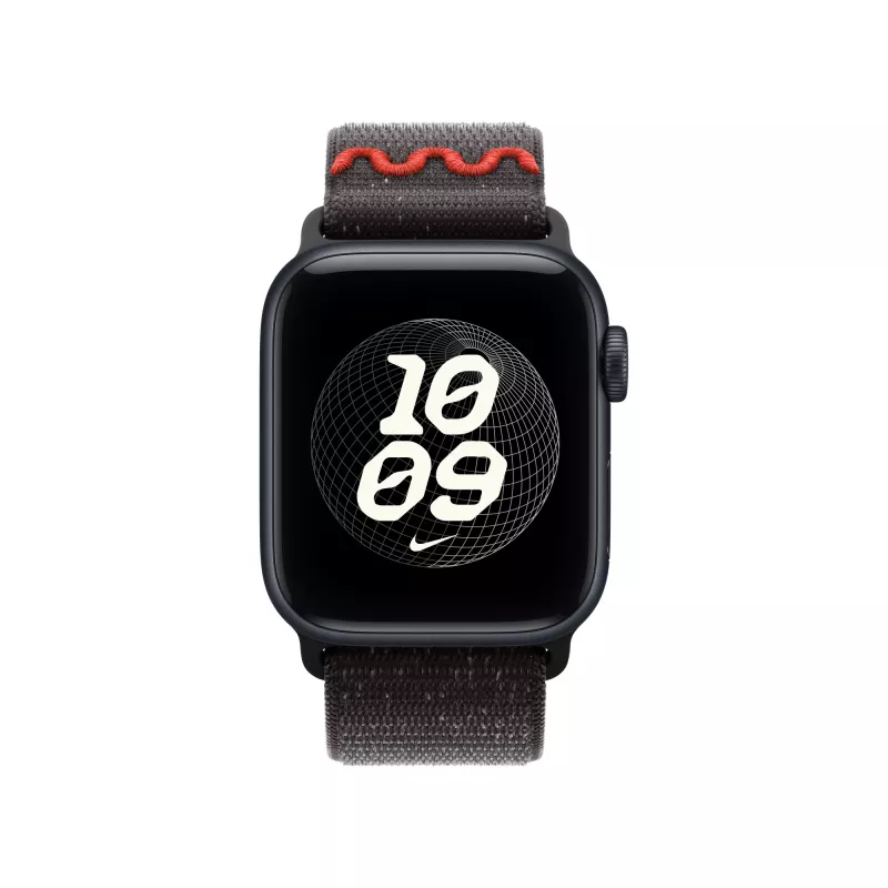 Cinturino Apple Nike Sport Loop nero nylon, poliestere riciclato, spandex