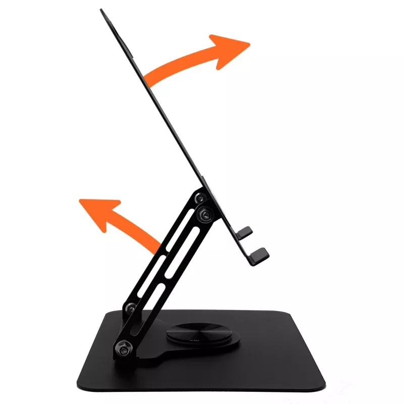 Supporto per laptop MEDIA-TECH MT2662 – regolabile in altezza, pieghevole in alluminio per laptop da 10–17