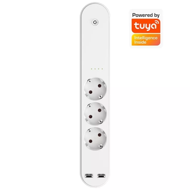 Ciabatta smart Denver SHP-310U 3 uscite AC tipo F 3680 W