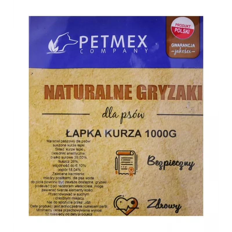 PETMEX Zampa di pollo da masticare per cani - 1 kg
