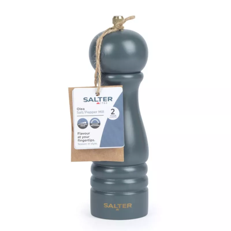 Macina sale e pepe Salter BW120291GEU7, superficie grigia, macina manuale