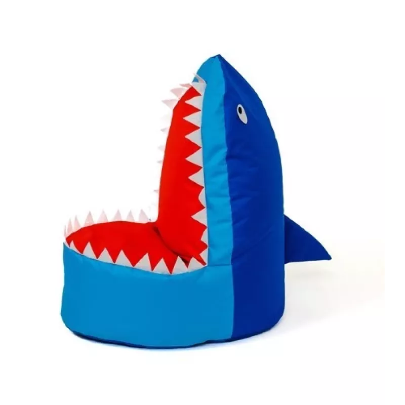 Pouf sacco Sako Shark blu navy XXL 100 x 60 cm