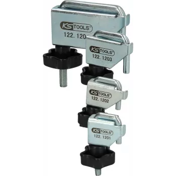 Set di fascette per tubi KS TOOLS 4 pezzi 122.1200 — fascette metalliche per tubi, misure assortite