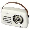 Radio portatile SAVIO RS-02 — sintonizzatore FM analogico, Bluetooth 5.3, alimentazione USB, 3 W, bianco