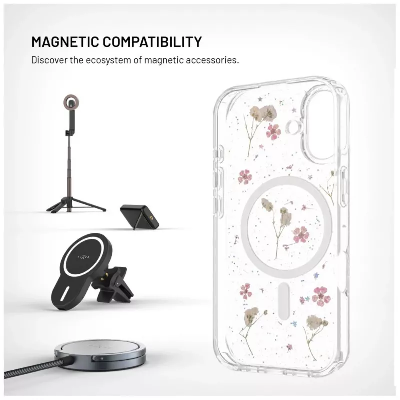 Fixed MagBloom | cover posteriore | Apple | iPhone 17 | TPU | Blush Plum