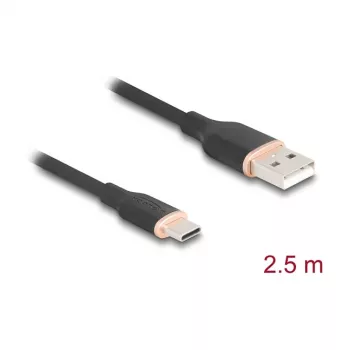 Cavo USB DeLOCK 81227 2,5 m USB A USB C nero
