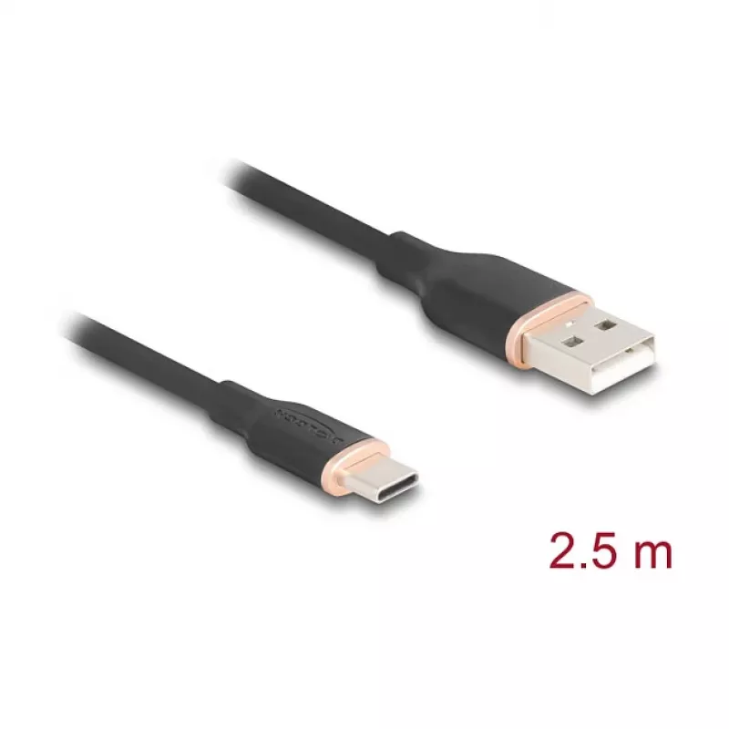 Cavo USB DeLOCK 81227 2,5 m USB A USB C nero