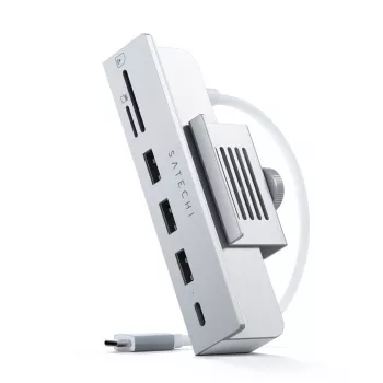 Dock per laptop / replicatore di porte Satechi ST-UCICHS USB 3.2 Gen 1 Type-C, porte USB-A, SD/MicroSD, argento