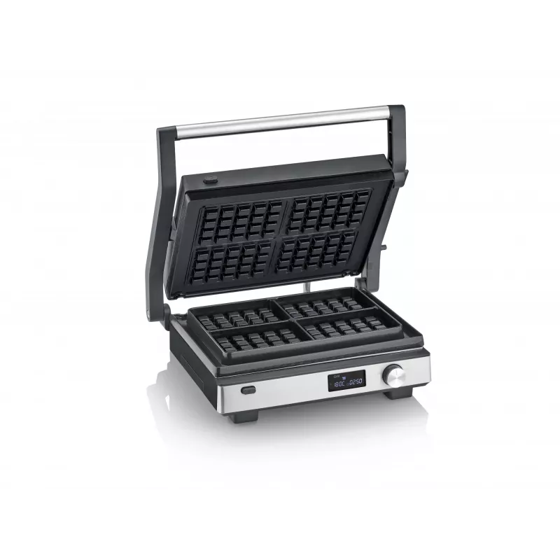 Piastra grill Severin KG 2380 nero argento 2000W acciaio inox