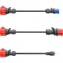 go-e Set adattatori per Gemini flex 11 kW, set da 3 pezzi (nero, 30 cm)