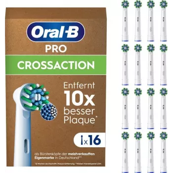 Oral-B Pro CrossAction testine di ricambio, 16 pz.