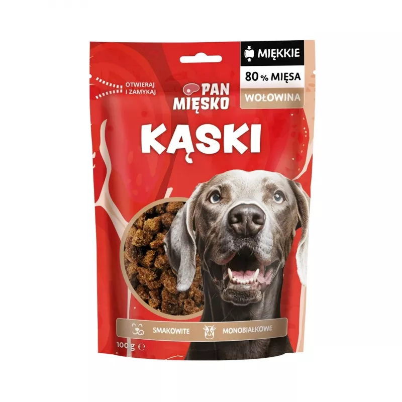 Snack per cani Pan Mięsko Soft Beef Bites 100 g