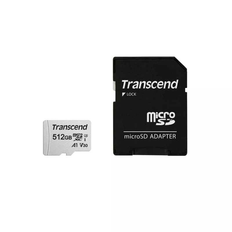 Memoria flash Transcend 512GB MicroSDXC Scheda SD 300S