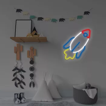 Luce neon LED MANTA SNL91MT Style RAKETA – pannello neon LED decorativo, modello SNL91MT