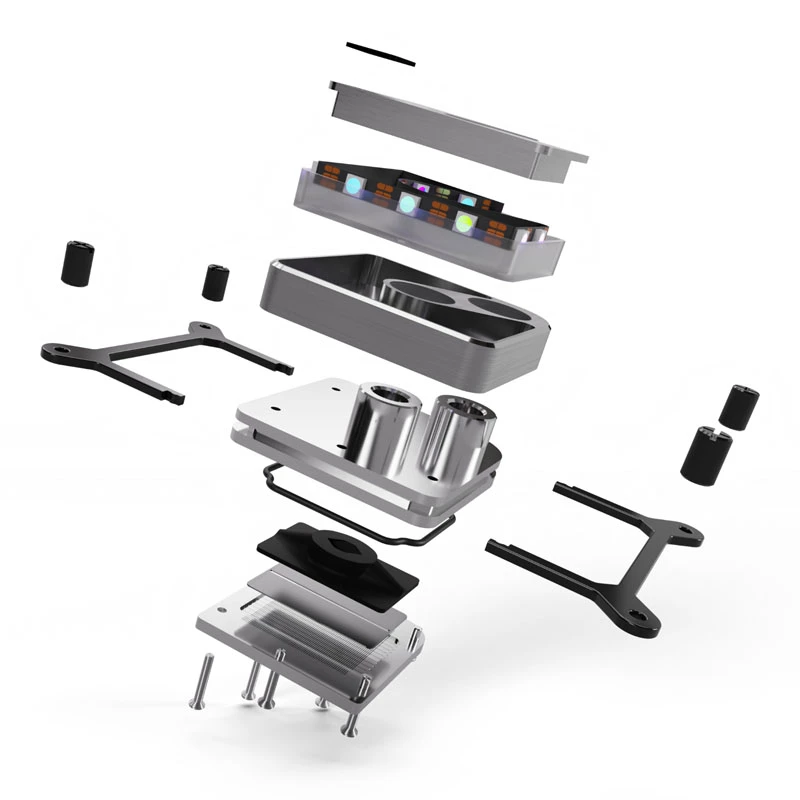 Alphacool Core 1 13444 waterblock per CPU, LGA1700/LGA1851/AM4/AM5, argento