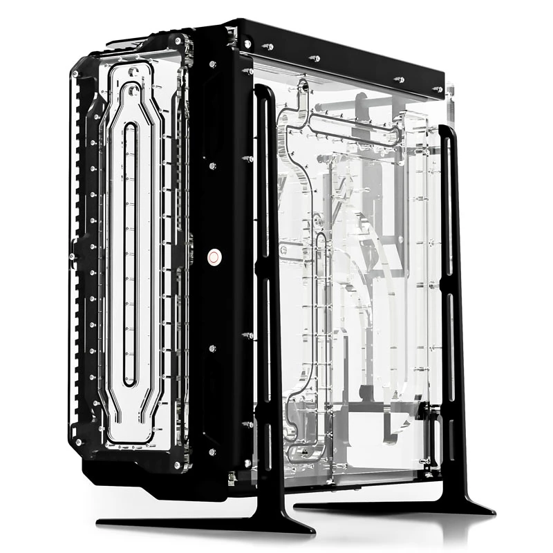 Piastra di distribuzione frontale per raffreddamento a liquido PC personalizzato, Singularity Spectre 2.0 Elite – supporto frontale per reservoir/flussometro (SC-SPECTRE-ELITE-FRONT-BK)