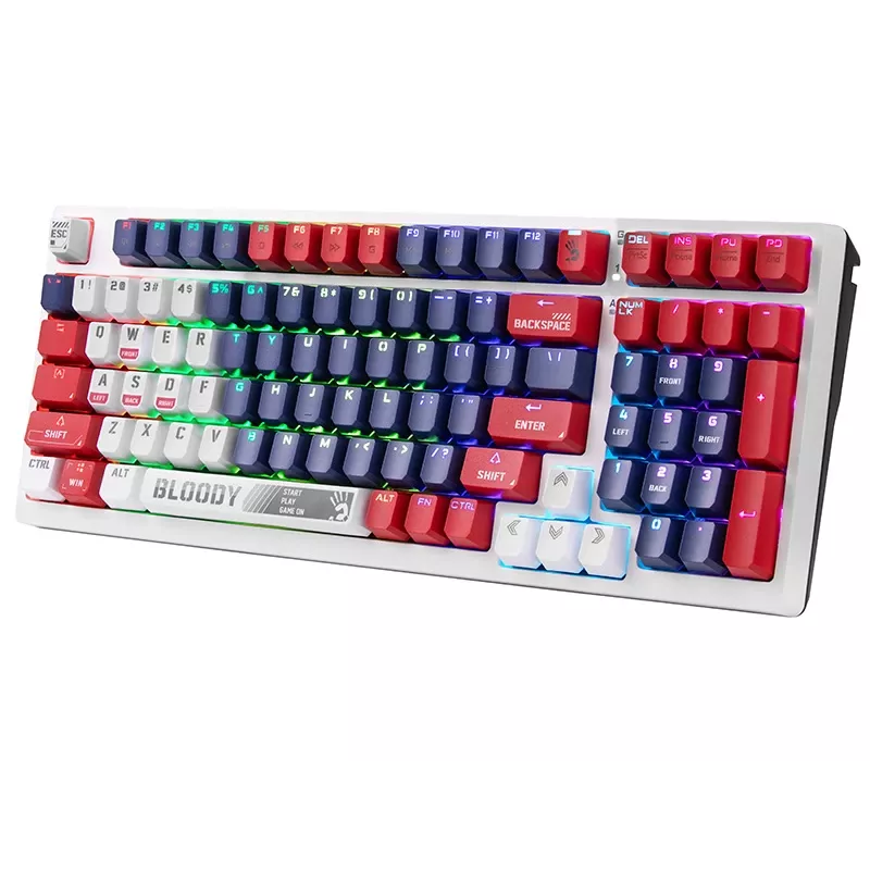 Tastiera gaming meccanica A4Tech Bloody S98, USB, Sports Navy, switch BLMS Red Plus