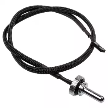 Alphacool Eiszapfen sensore di temperatura Plug G1/4 - sensore di temperatura per sistema di raffreddamento a liquido - cromo - 50 cm