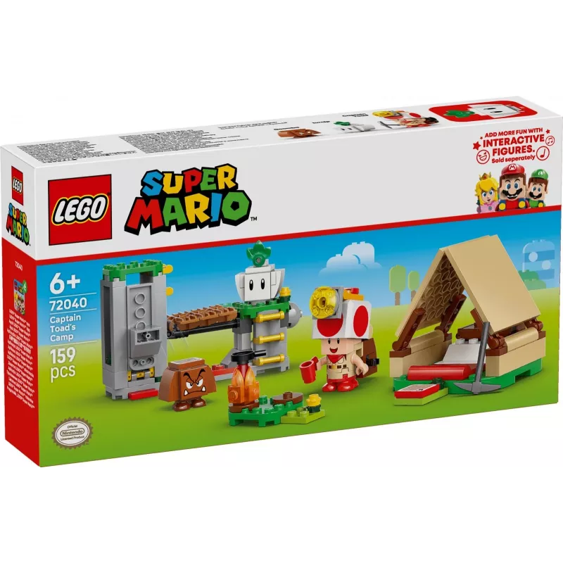 Giocattolo da costruzione LEGO Captain Toads Camp Set 72040 con funzioni interattive Super Mario