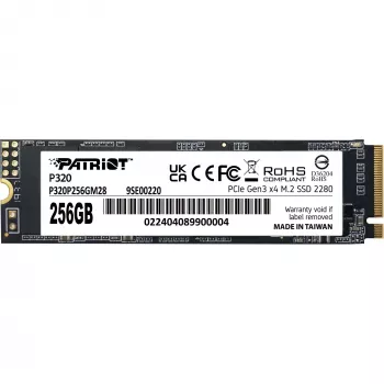 Unità SSD Patriot P320 256 GB M.2 2280 PCIe 3.0 x4 NVMe