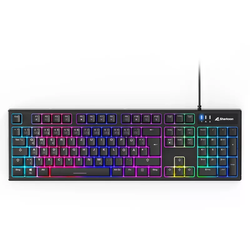 Set tastiera e mouse da gaming Sharkoon SKILLER SGB15 Combo DE con layout tedesco