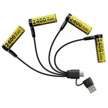 Batteria ricaricabile Li-Ion AA 1,5V Nitecore NH2400 2400mAh - confezione da 4