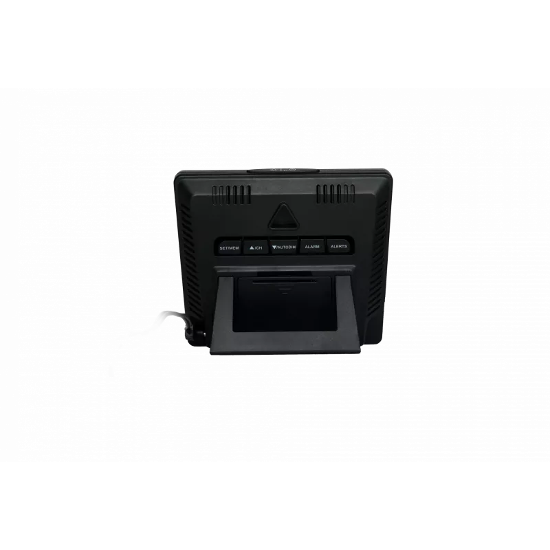 Stazione meteo BLAUPUNKT WS25BK — Monitor per temperatura e umidità interna/esterna, nero, 1 sensore, display LCD