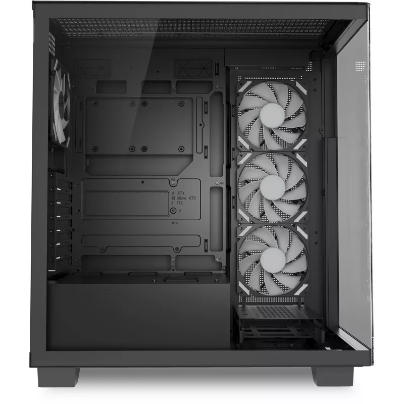 ELITE SHARK CA500, case tower nero, 2x vetro temperato