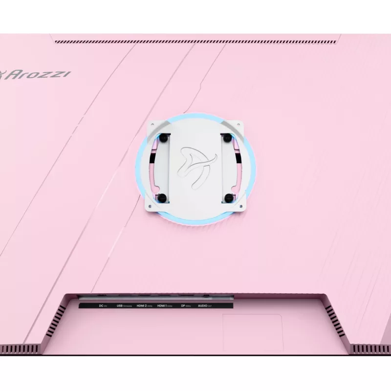 Monitor per computer Arozzi Nova 32 inch (80 cm) 2560×1440 Quad HD LED 1 ms 16:9 rosa con altoparlanti e VESA