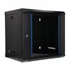 EXTRALINK LITE 9U 530X400 armadio rack a parete nero con ripiano