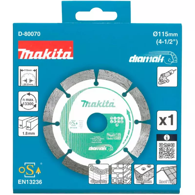 Disco diamantato Makita D-80070 115x22,23 DIAMAK (D-80070)