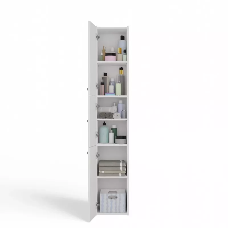 Top E Shop S33 BIEL mobile contenitore per bagno, bianco