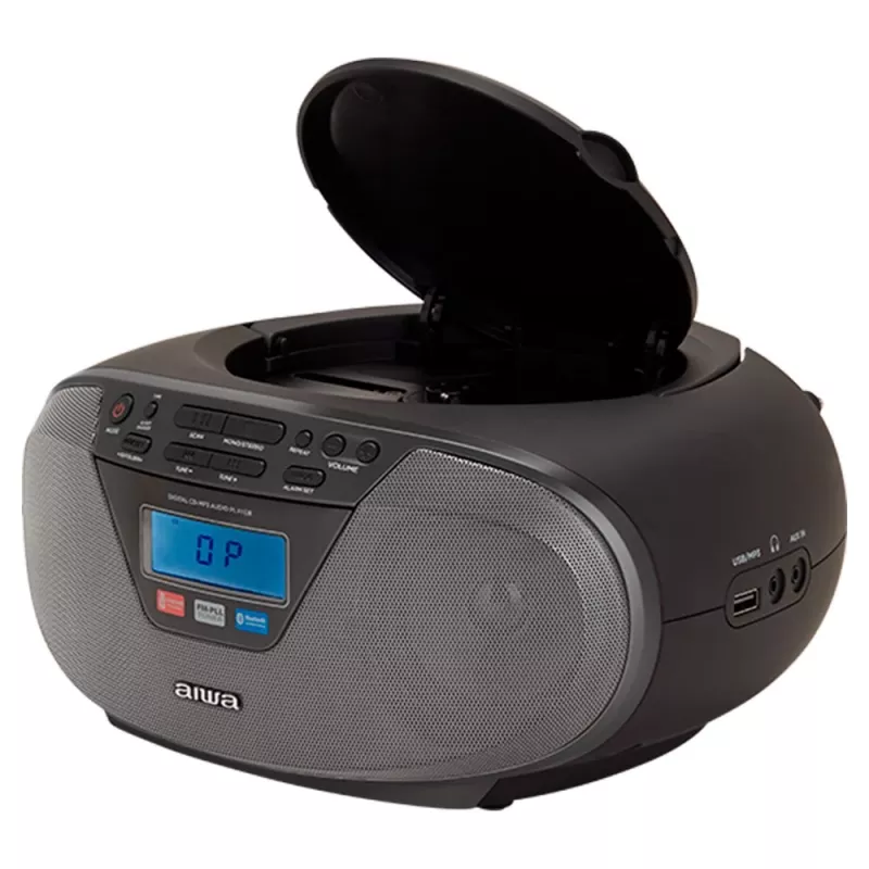 Microsistema audio Aiwa BBTU-400BK, lettore CD/MP3/FM-PLL/BT (nero)