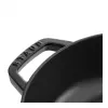 Staub Chistera 40511-472-0 brasiera 28 cm, rotonda, in ghisa, 3,7 l, nera