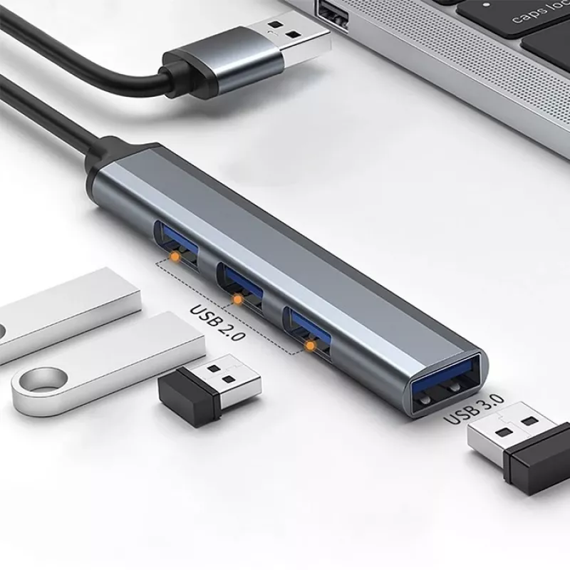 Hub USB QOLTEC 53793 — ingresso USB 3.0, 3× porte USB 2.0