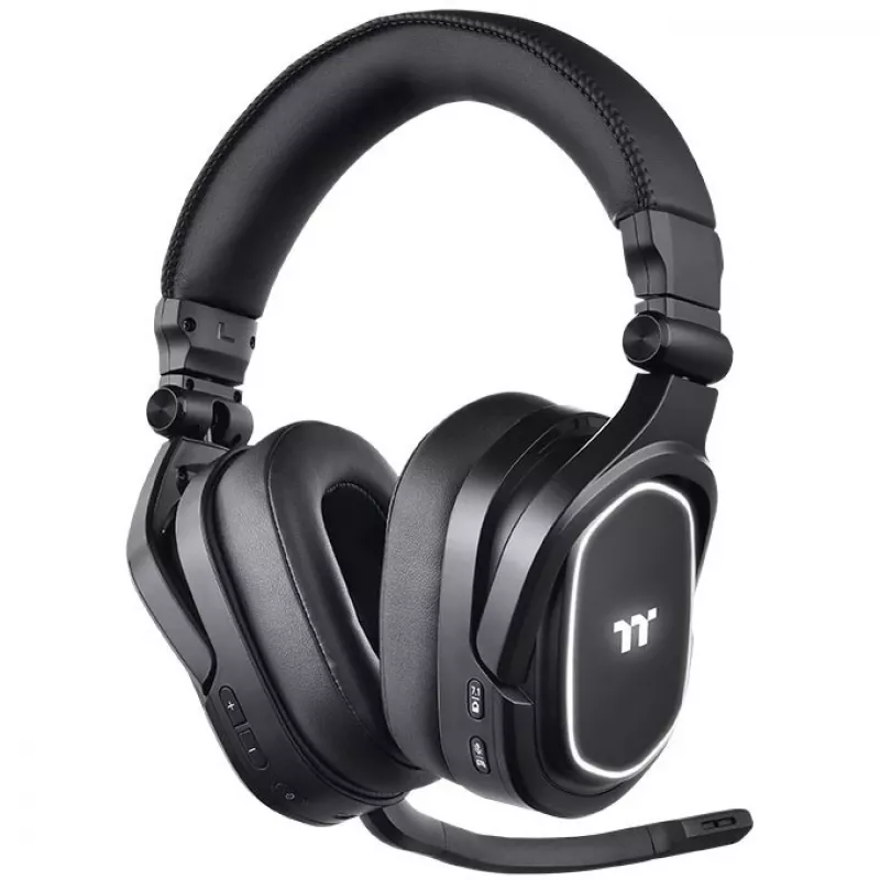 Thermaltake ARGENT H5 RGB, wireless, gaming, 20 - 40000 Hz, 412 g, cuffie, nero