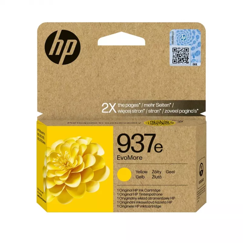 HP 937e EvoMore Cartuccia d'inchiostro originale gialla