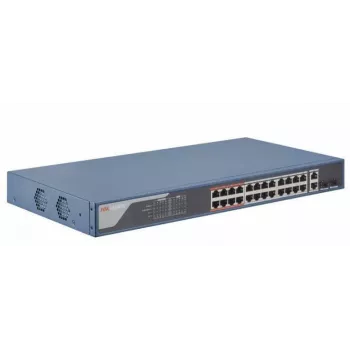 Switch di rete Hikvision DS-3E1326P-EI – 26 porte, capacità di switching 14,8 Gbit/s