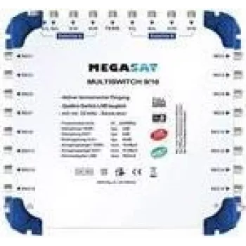 Multiswitch satellitare Megasat 0600153 9 ingressi 16 uscite