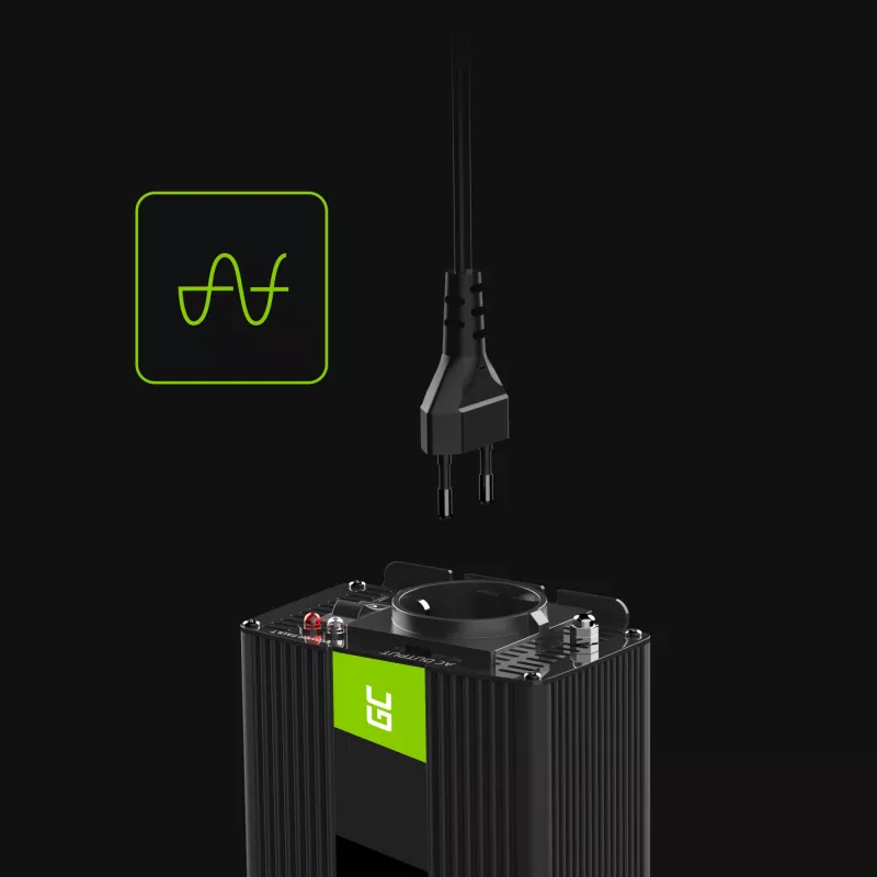 GREEN CELL convertitore di tensione auto 12V a 230V 150W/300W onda sinusoidale pura