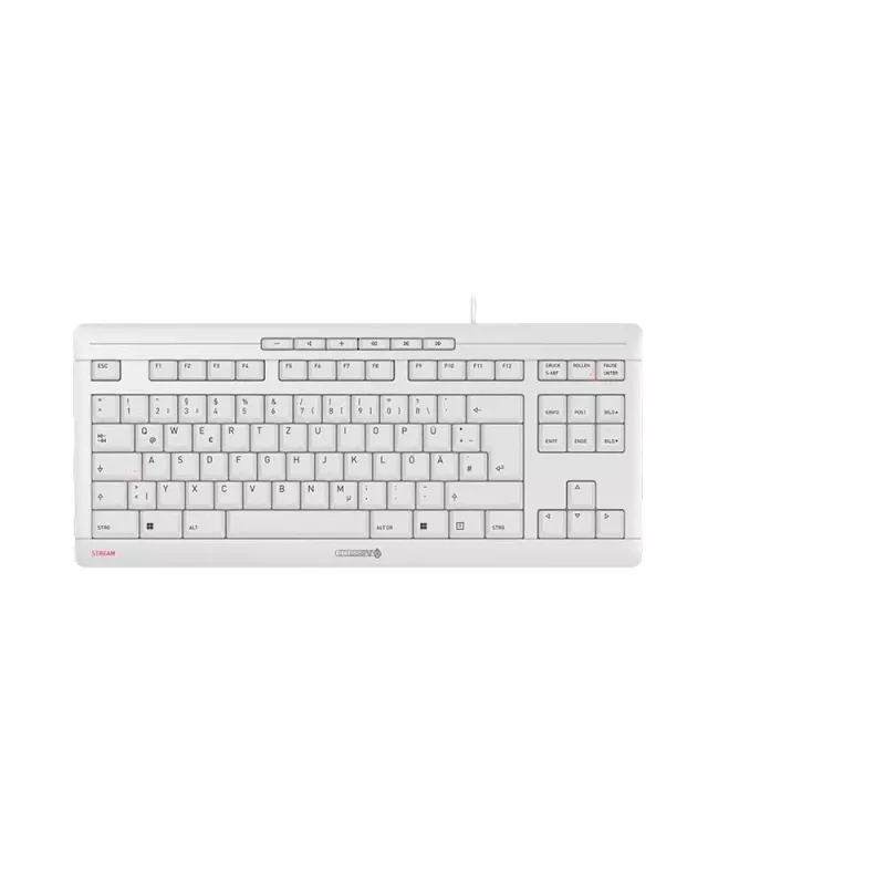 CHERRY STREAM TKL tastiera universale USB QWERTZ tedesco bianco