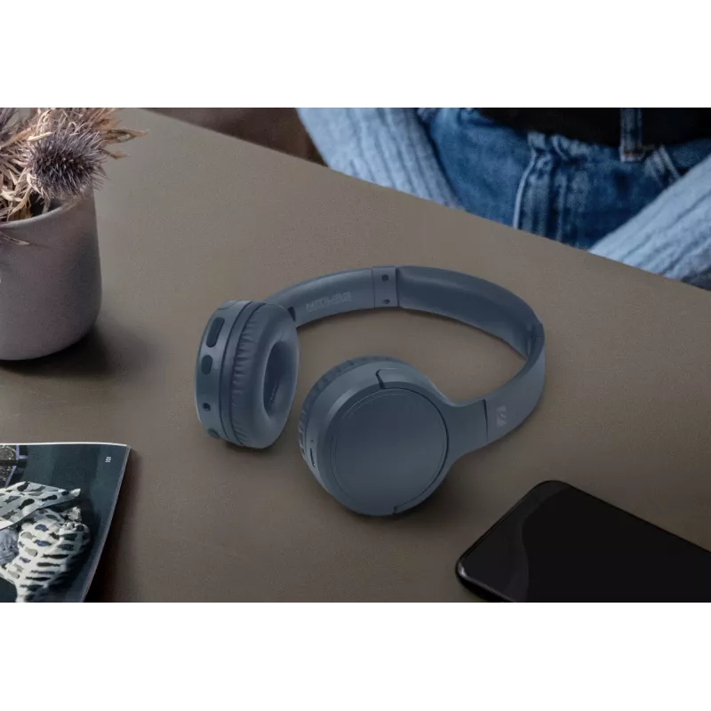 Muse M-272 BTB Cuffie/Headset Wireless Archetto Musica USB Type-C Blu