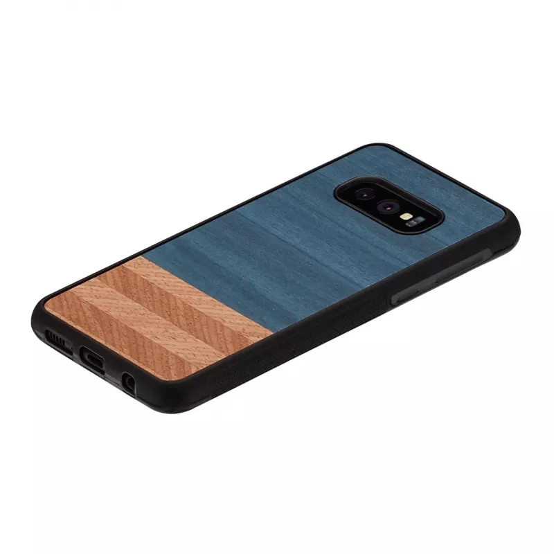 Custodia per smartphone man and wood per Galaxy S10e — Denim nero custodia protettiva