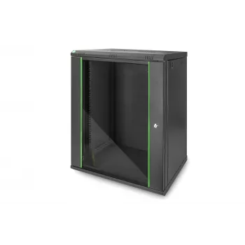 DIGITUS Dynamic Basic DN-19 16-U-EC-SW - armadio - armadio di rete - adatto per montaggio a parete - RAL 9005 - 16U - 48,3 cm (19