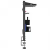 Pannello divisorio / organizer per scrivania Ergo Office, carico max. 10 kg, lavagna bianca, larghezza 1116 mm, nero, ER-301 B