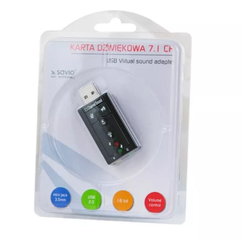 Savio AK-01 scheda audio 7.1 canali USB